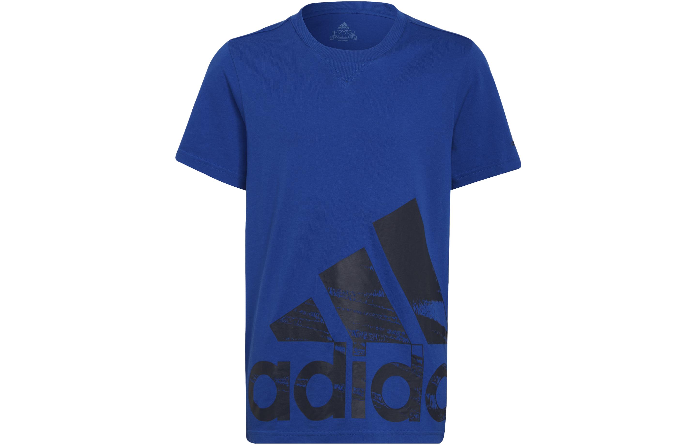 Футболка adidas с логотипом (синяя)