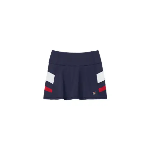 FILA Essentials Casual Short Skirts Women's Marine Blue/Dark Red/White