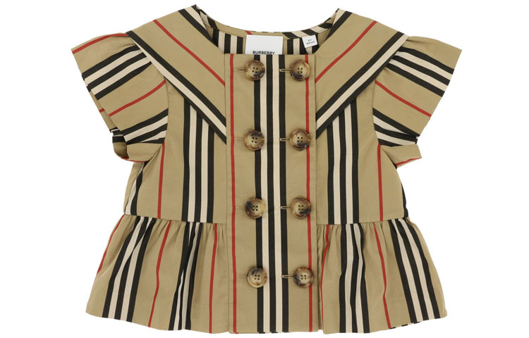 Детская рубашка Burberry (хаки)