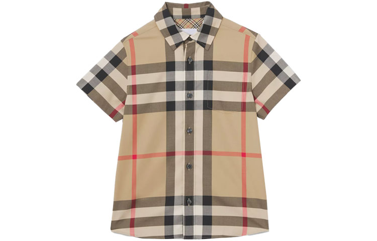 Детская рубашка Burberry (бежевая)