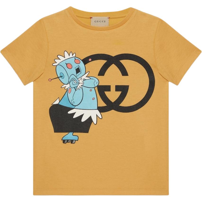 Детская футболка Gucci Logo (желтая)