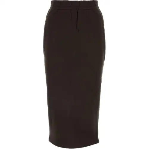Prada cotton jersey midi skirt