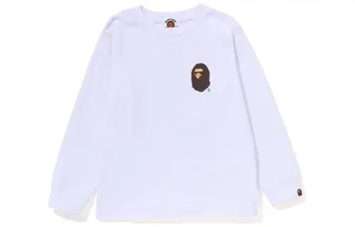 Children's long-sleeve with a round collar, children's clothing, print, classic length