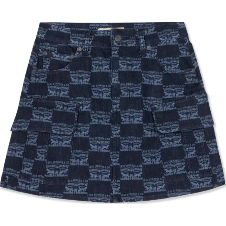 Levi's Denim Short Skirts Women's Dark Blue
