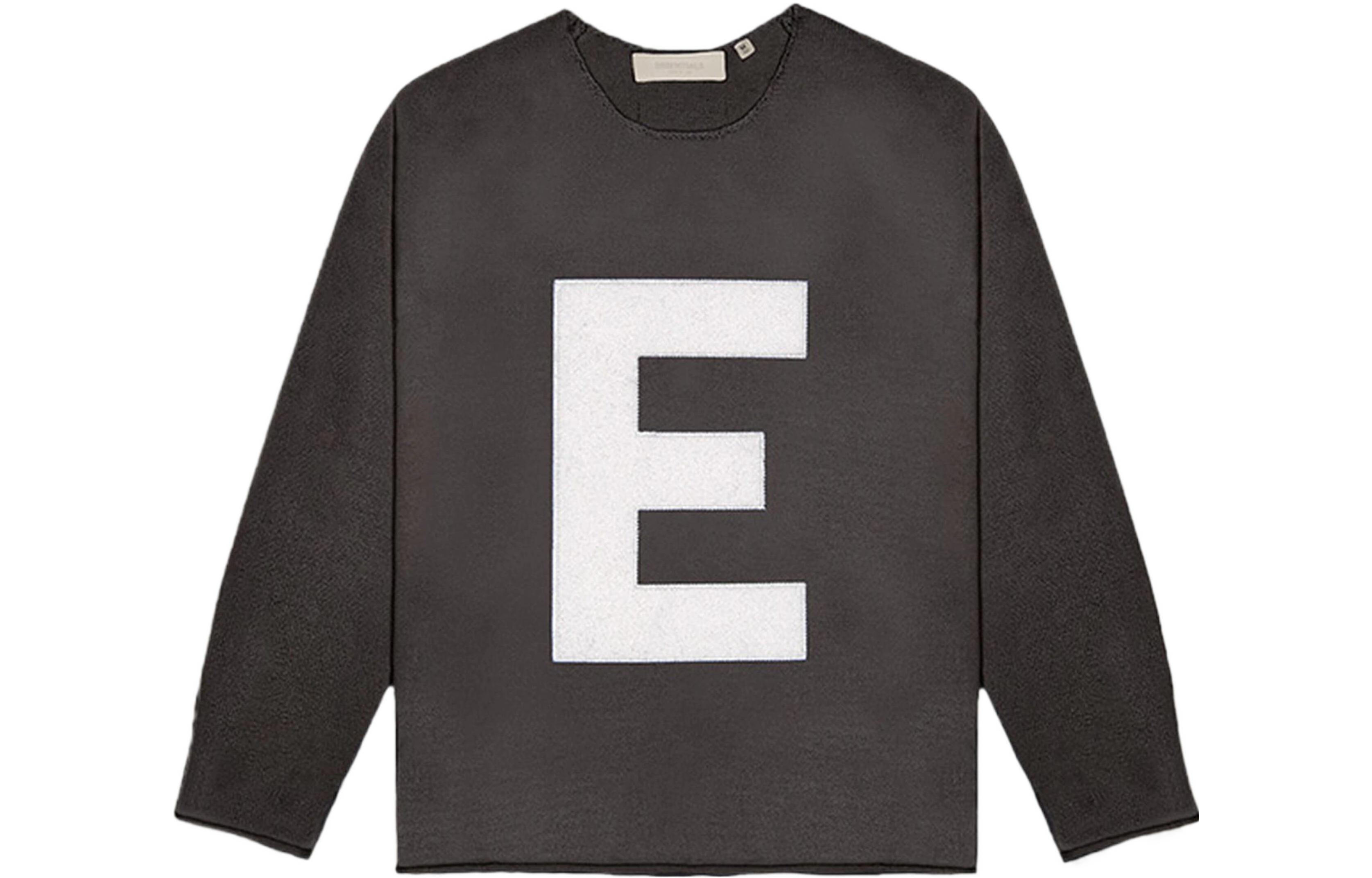 Свитер Fear of God Essentials SS22 Big E Sweater Iron (серо-коричневый)