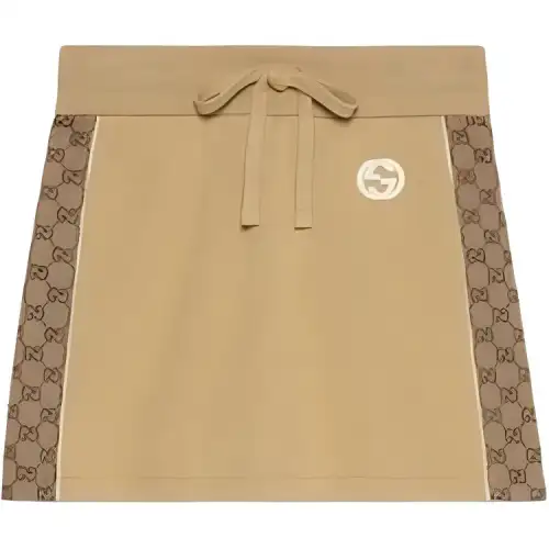 GUCCI SS24 Casual Short Skirts Women's Camel