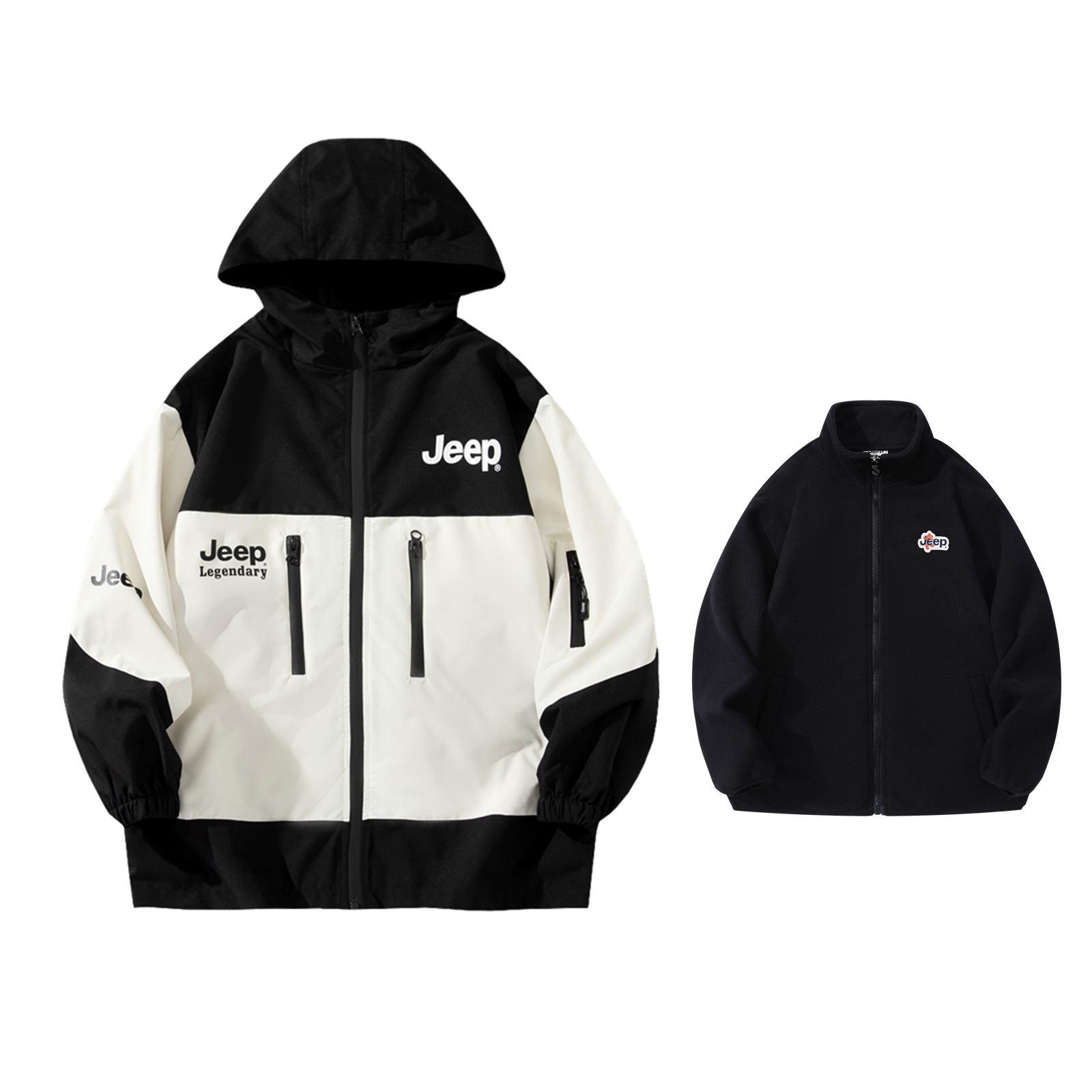 Куртка Jeep 3-in-1 Jacket (сине-зеленая) — фото 29