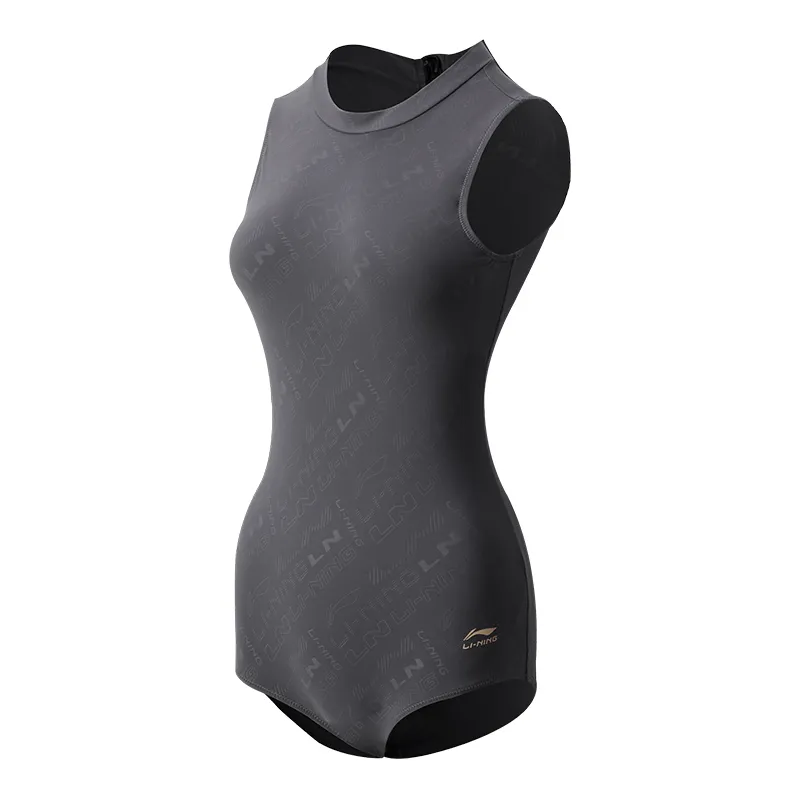 Li Ning One Piece Swimsuits Women's Casual Surf Swimsuit