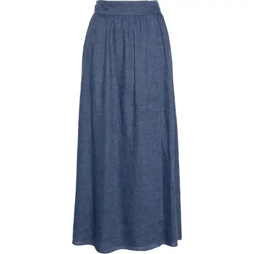 Loro Piana Casual Long Skirt Women's Indigo