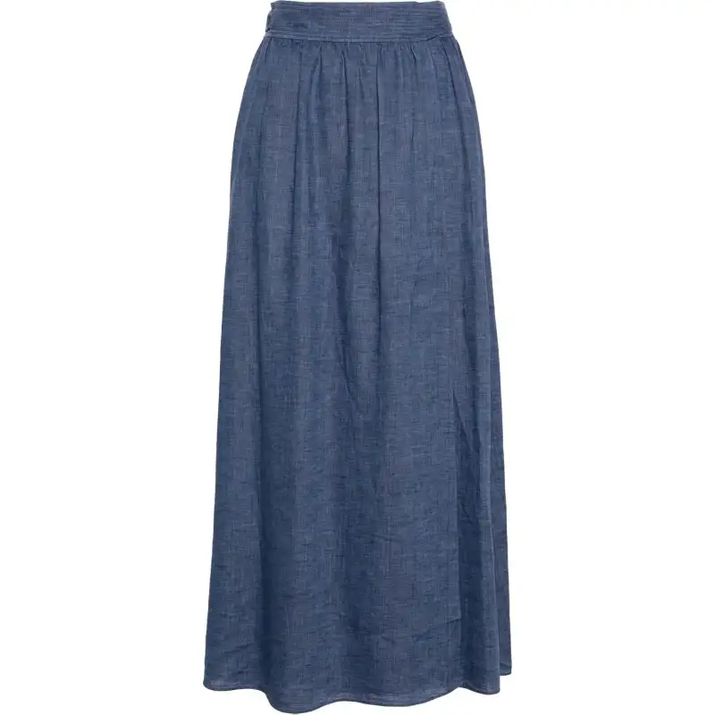 Loro Piana Casual Long Skirt Women's Indigo