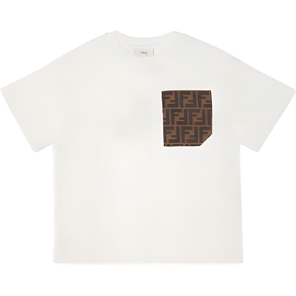Мужская футболка Fendi FW23 Logo (белая)