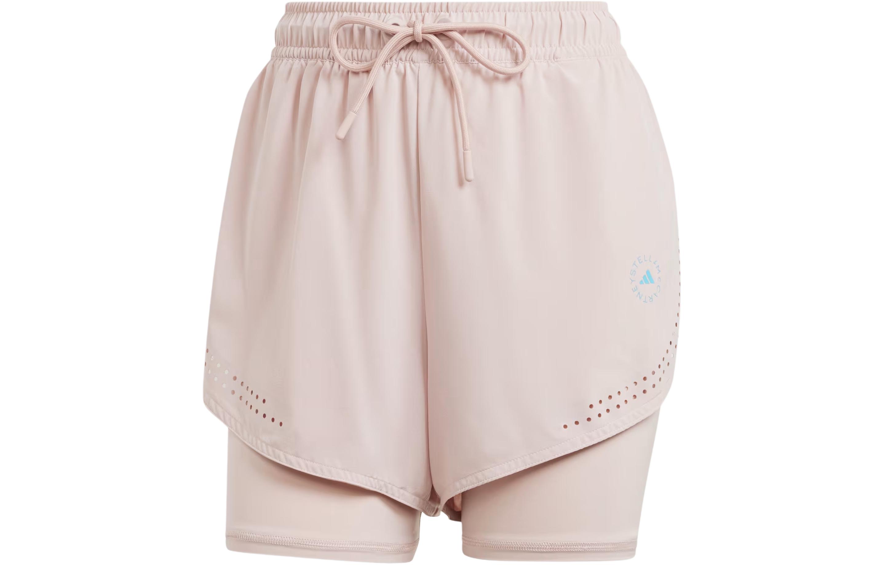 Женские шорты adidas TRUEPURPOSE 2-IN-1 TRAINING SHORTS (розовые)
