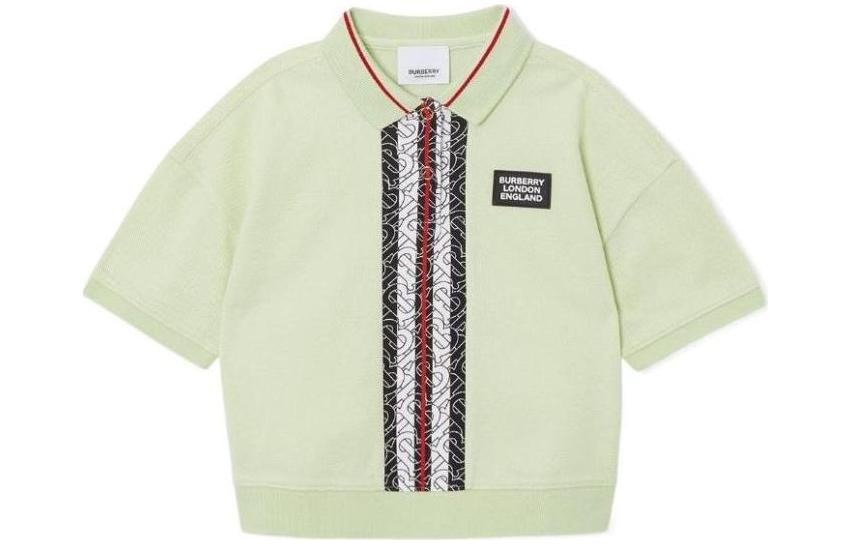 Женская футболка Burberry BurberryT SS23Polo (зеленая)