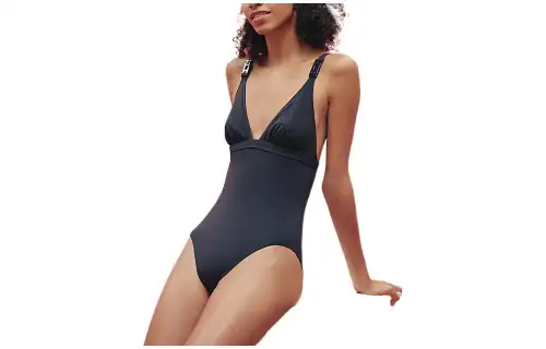 HERMES SS23 One piece Swimsuit Women's Marine Blue