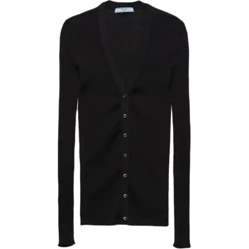 Prada ribbed-knit cardigan