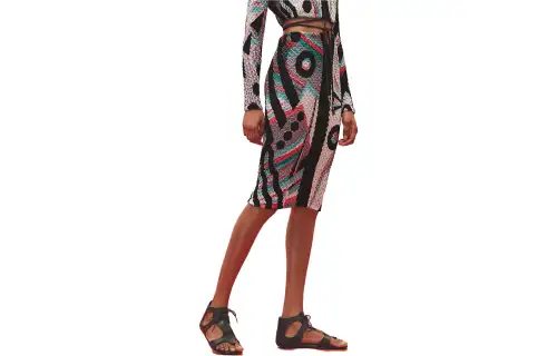 HERMES Hermès SS23 geometric pattern printed mid-length casual dress for women, color
