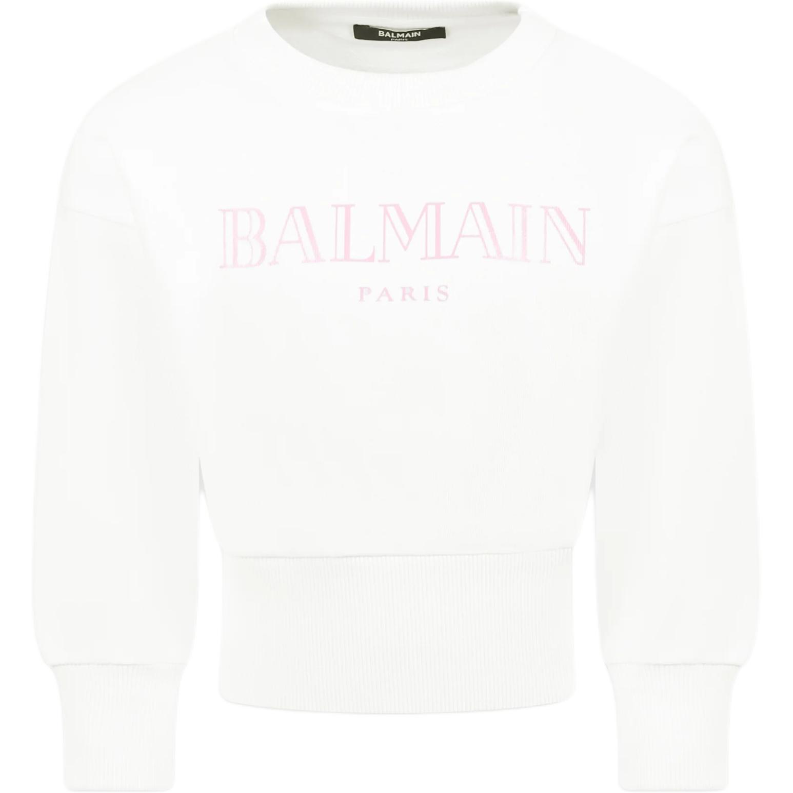 Женское худи BALMAIN BALMAIN (белое)