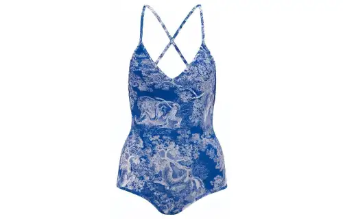 DIOR One piece Swimsuit Women's Blue