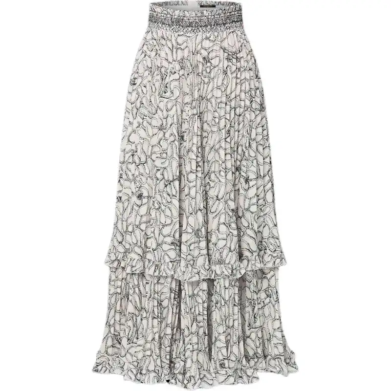 LOUIS VUITTON Embroidered Band Skirt