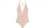 GUCCI Sparking Jersey Double G Swimsuit Ivory