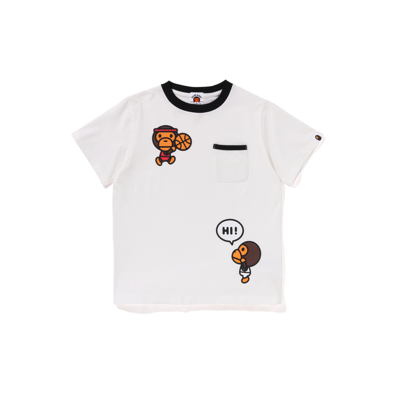 Футболка A BATHING APE Baby Milo Basketball Mesh (разноцветная)