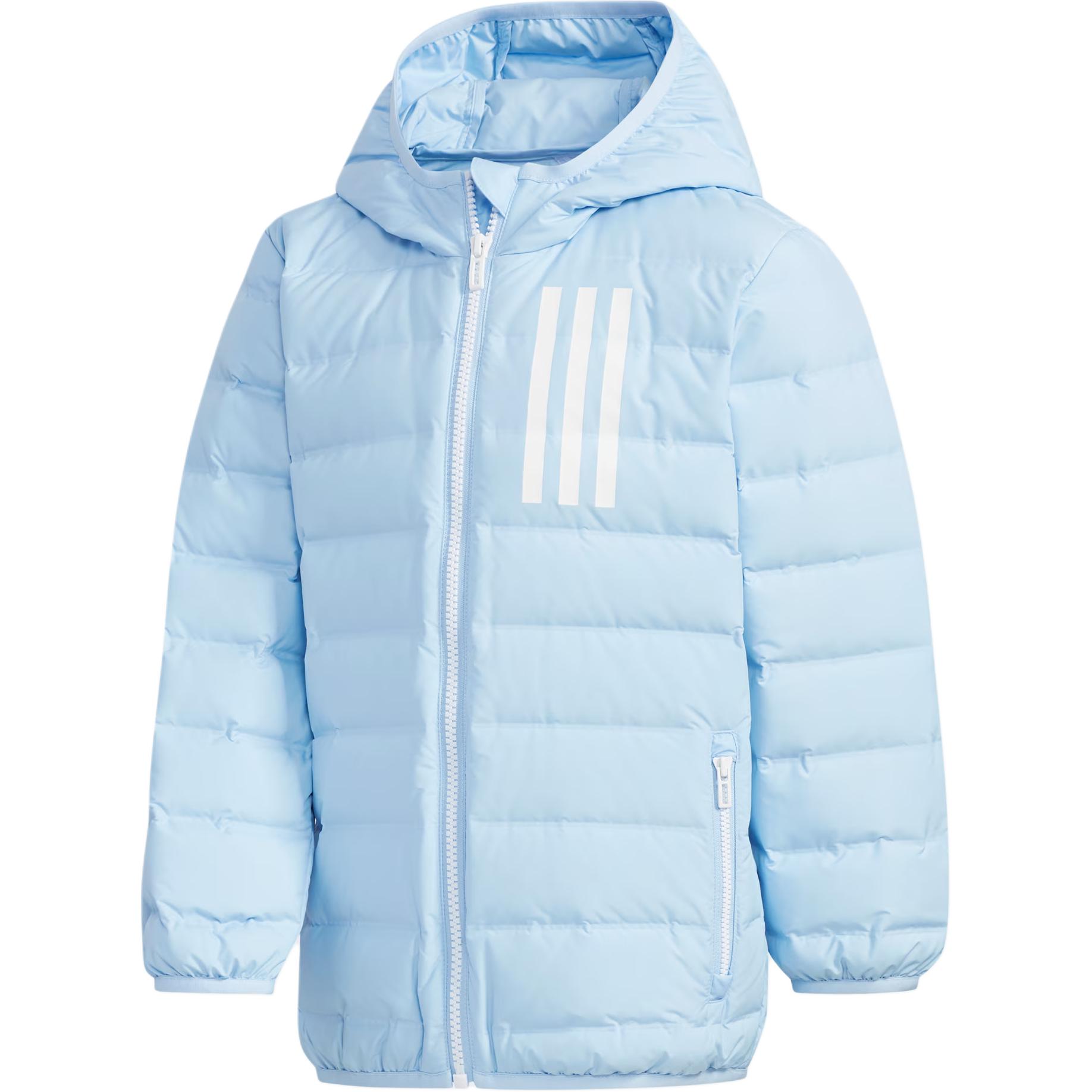 Детский пуховик adidas (сине-белый)