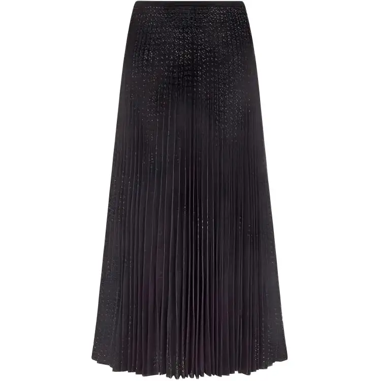 DIOR FW24 Casual Long Skirt Women's Black