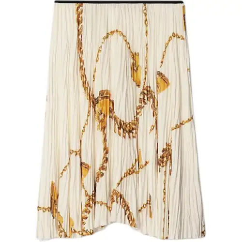 Burberry shield hardware jersey skirt
