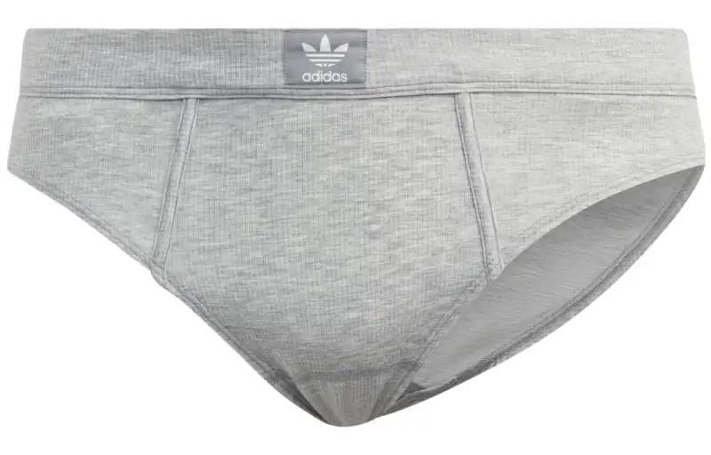 Adidas Originals ADICOLOR FLEX RIBBED COTTON BIKINI PANTS Bikini Women's Gray