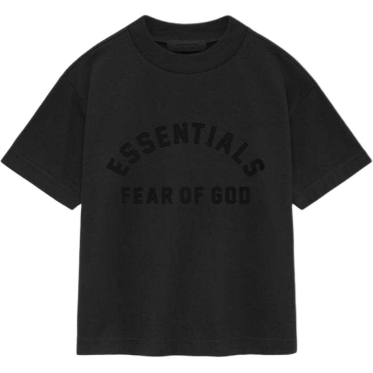 Мужская футболка Fear Fear of God Essentials Kids (черная)