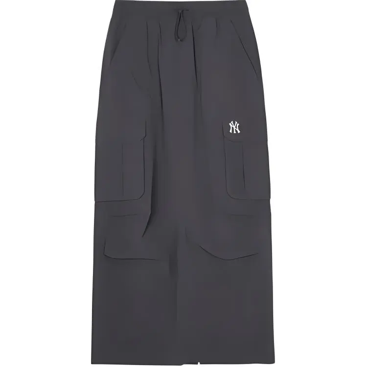 MLB New York Yankees Casual Long Skirt Women's Charcoal Gray