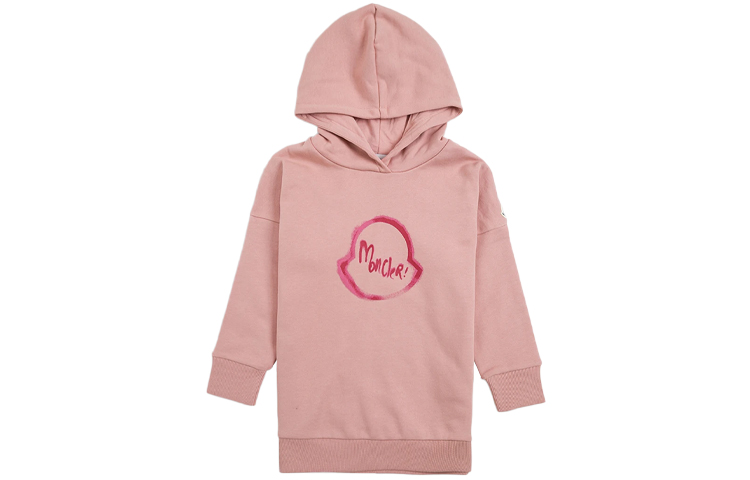 Женское худи Moncler платье (розовое)