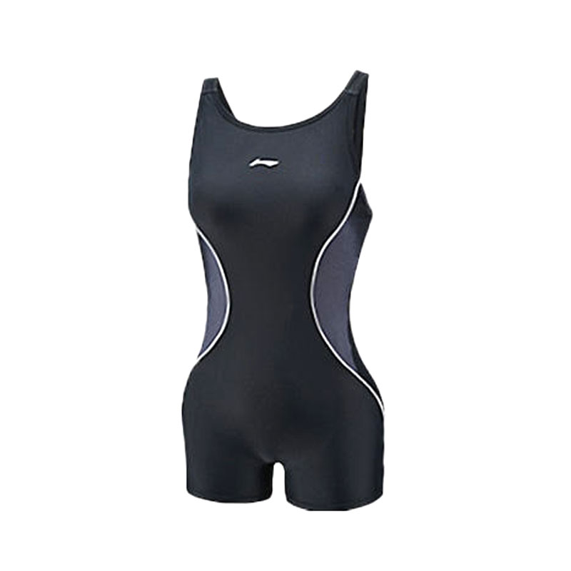 Li Ning One piece Swimsuit Women’s Gray Black
