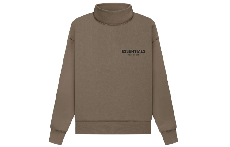 Лонгслив Fear Fear of God Essentials FW21 Kids Pullover Mockneck Harvest (пшенично-коричневый)