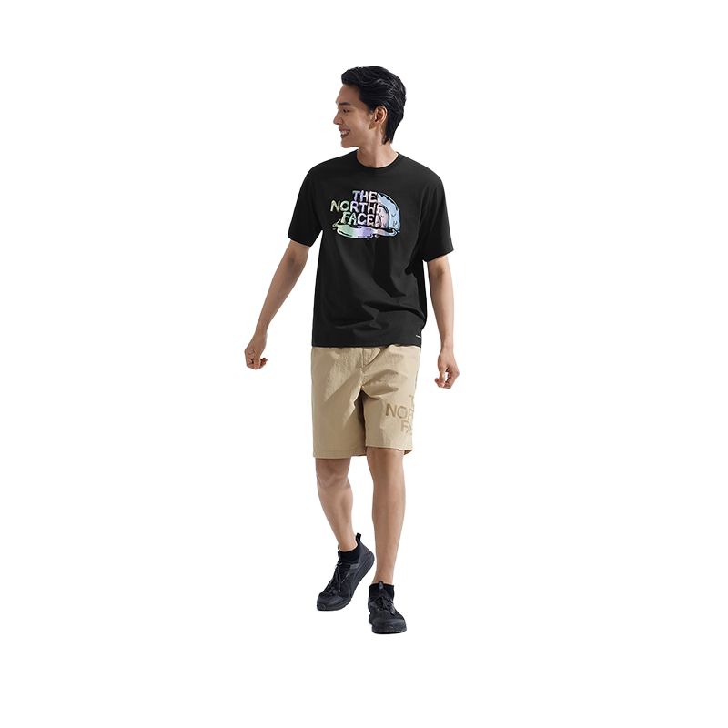 THE NORTH FACE Quick Dry T Shirts Unisex Cosmic Black