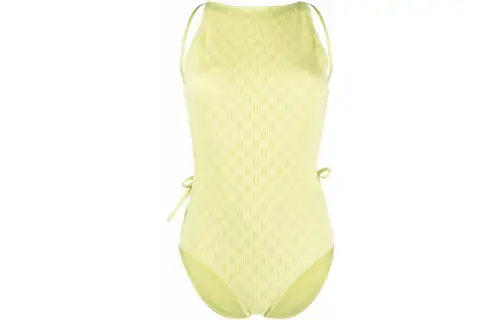 Bottega Veneta One Piece Swimsuits Women's Yellow Triangle One Piece Swimsuit