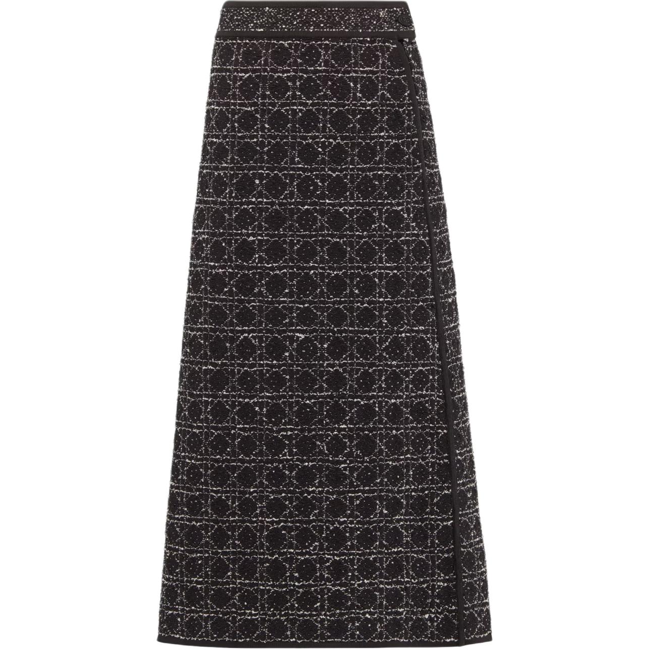 DIOR SS24 Casual Long Skirt Women's Black