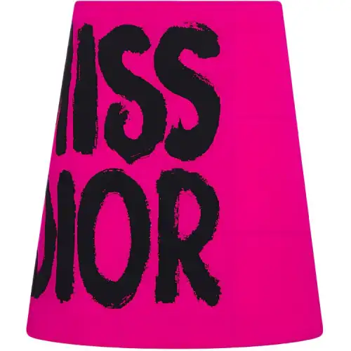DIOR Casual Short Skirts Women's Plum Red