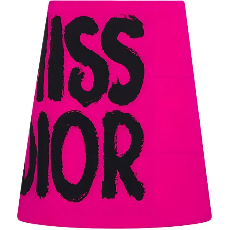 DIOR Casual Short Skirts Women's Plum Red