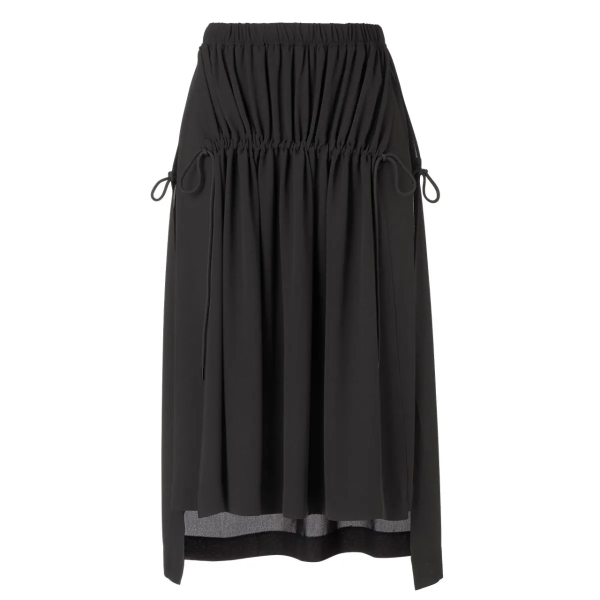 Onitsuka Tiger Ws Skirt Casual Long Skirt Women's Black