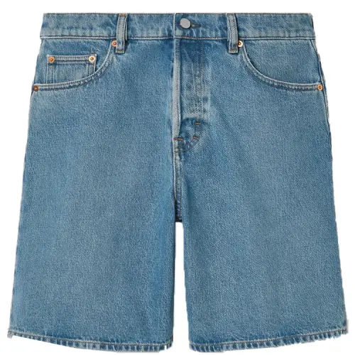GUCCI Lido FW24 Denim Shorts Women's Blue