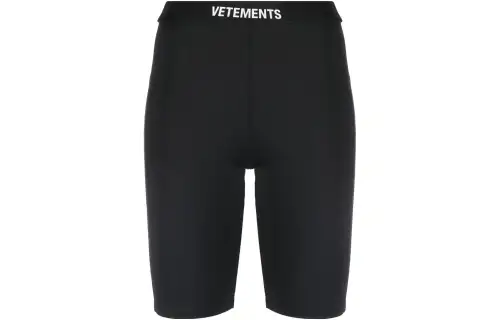 Vetements Logo-waistband Biker Shorts