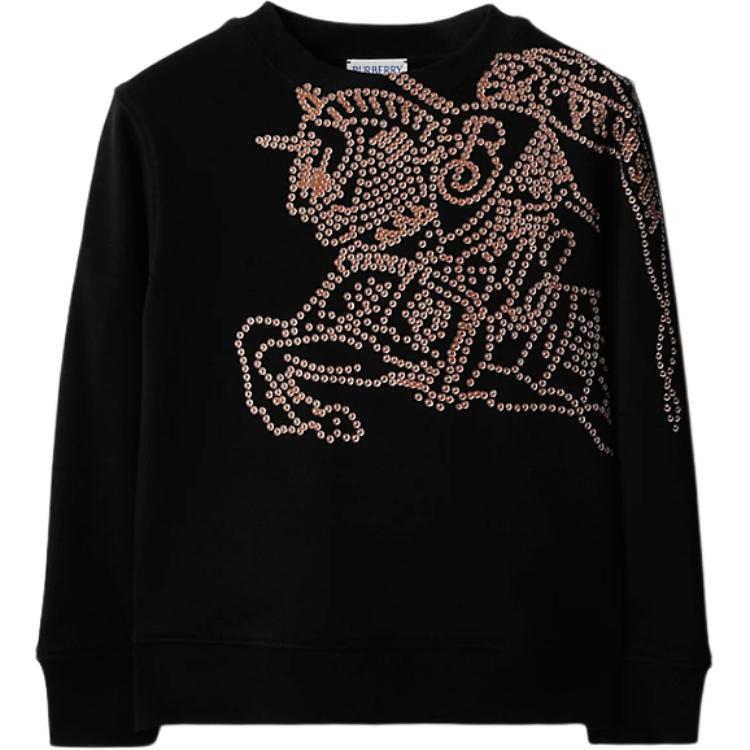 Мужское худи Burberry Equestrian Knight (черное)