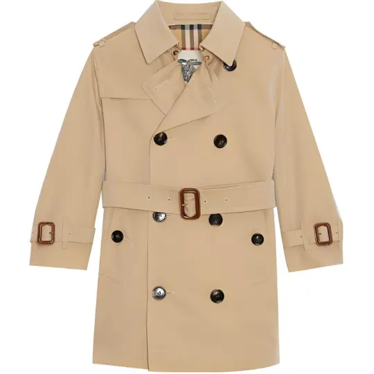 Burberry Kids Wool Coats Lapel Moderate