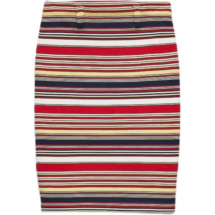 Prada striped cotton skirt