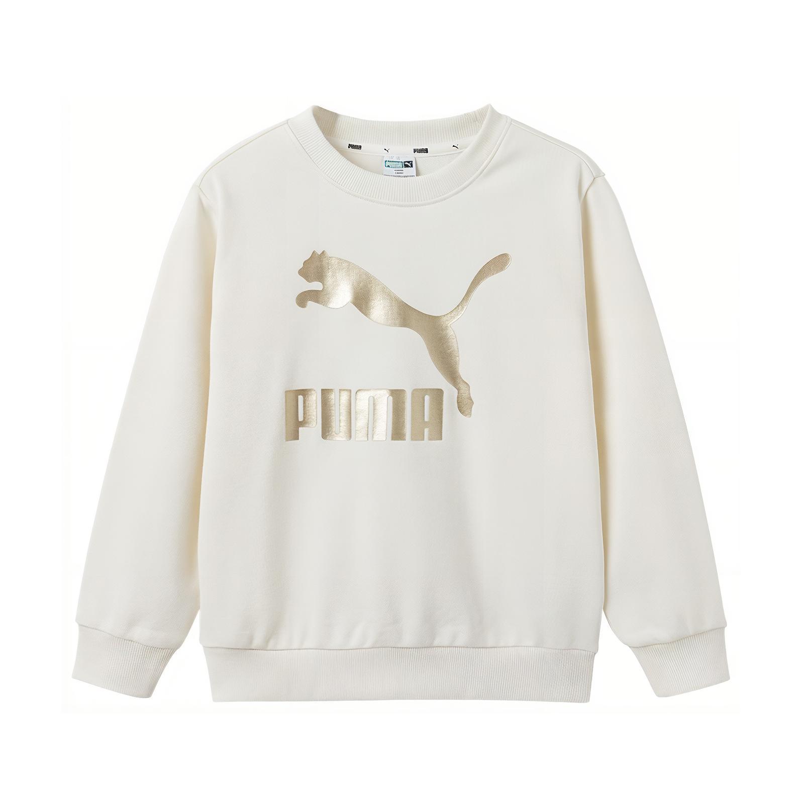 Детское худи PUMA Classic Logo (белое)