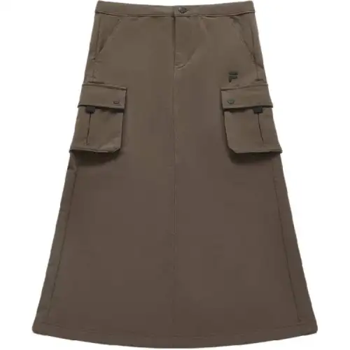 FILA FUSION URBAN TECH Casual Long Skirt Women's Coffee