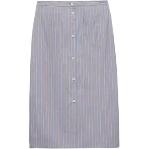 PRADA Casual Long Skirt Women's Blue