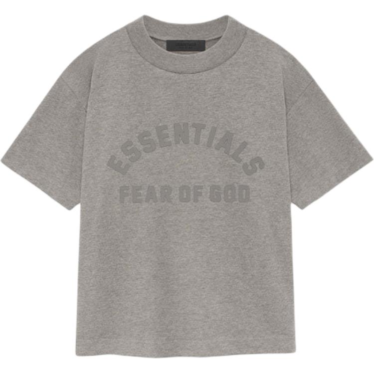 Мужская футболка Fear Fear of God EssentialsT SS24 KIDS ESSENTIALS S/S TEE Heather Grey /Heather Grey (серая)