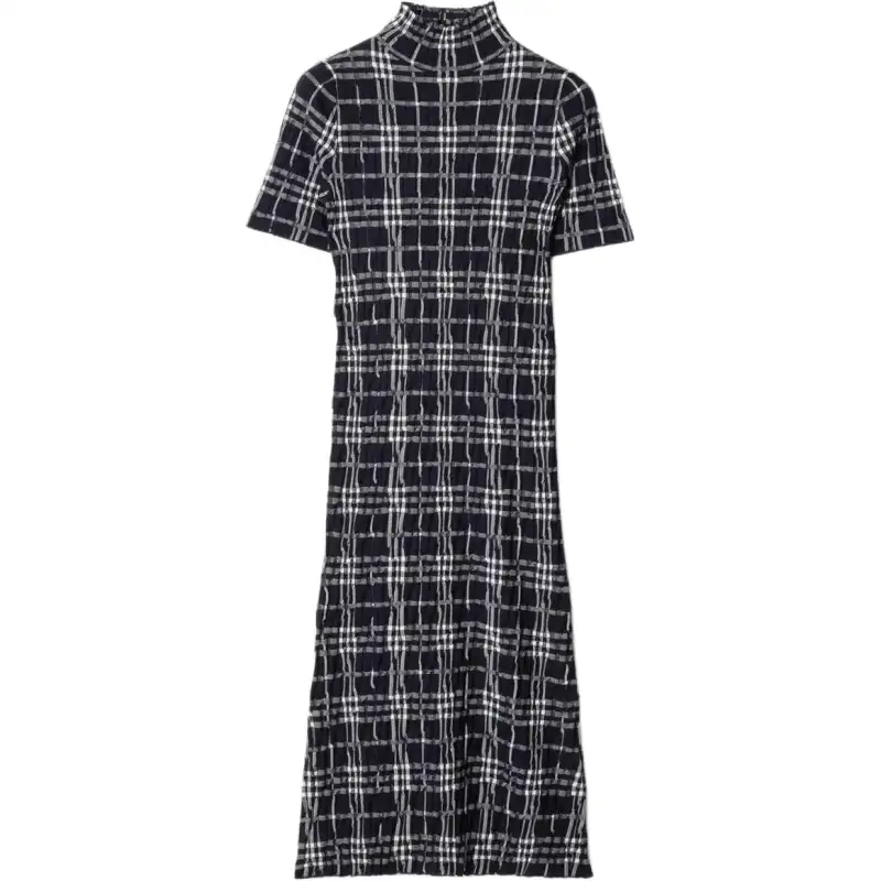 Burberry SS25 Short Sleeved Dress Women's Ink